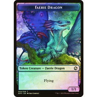 [MTG] Faerie Dragon // Treasure Token [CLB] [TOKEN] [COMMON] [FOIL] [ENG] (การ์ดเมจิค / Magic the Gathering)