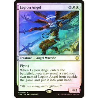 [MTG] Legion Angel [ZNR] [WHITE] [UNCOM] [FOIL] [ENG] (การ์ดเมจิค / Magic the Gathering)