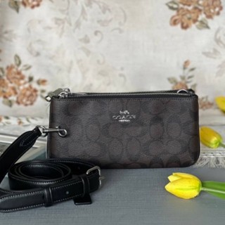 Double Zip Crossbody กระเป๋าสะพาย 2 ซิป 3 ช่อง