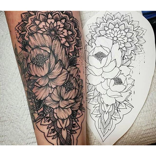 【One_boutique】100แผ่น กระดาษลอกลาย A4 Size กระดาษลอกลายสัก แผ่นลอกลายสัก Tattoo Tracing paper