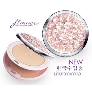 Mistine Flowers BB Powder SPF 25 PA++ แป้งพัฟมิสทีน ฟลาวเวอร์ บีบี พาวเดอร์ เอสพีเอฟ 25 พีเอ++