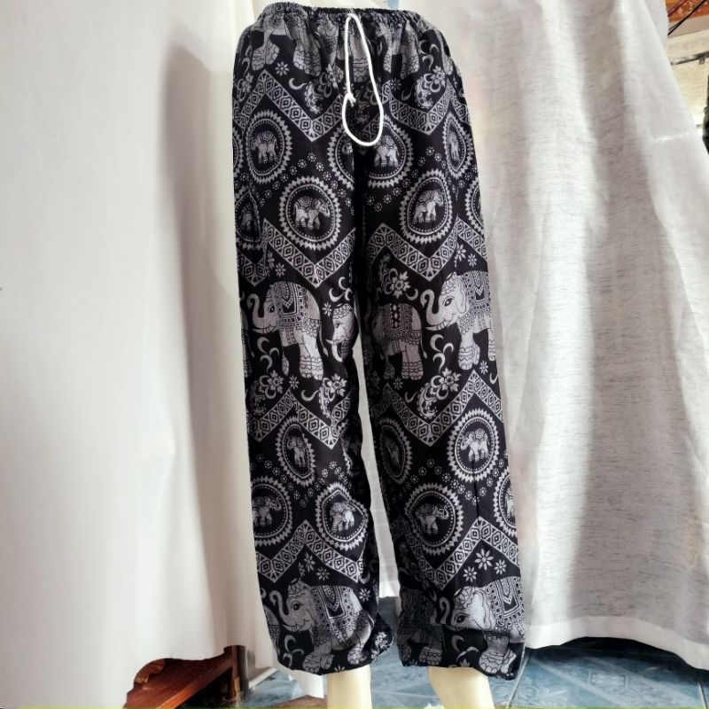 กางเกงลายช้าง ขายาว มีไซส์ s/m/l