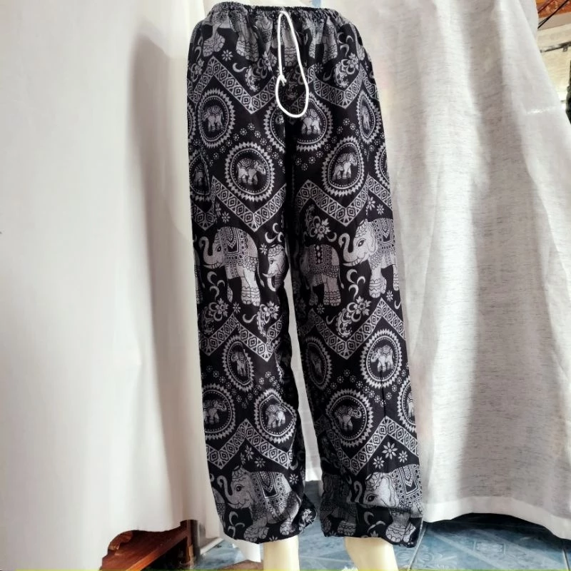 กางเกงลายช้าง ขายาว มีไซส์ s/m/l