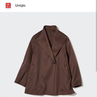 C3 Uniqlo Womens Coats Double Face Oversized Short Coat