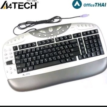 คีบอร์ด​ Keyboard.A4tech​ Wired​ Multimedia Ps/2 #KBS-26