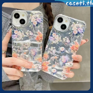 คูปองเคลม🎀เคสไอโ case for iphone 11 12 โบว์ดอกไม้ระดับไฮเอนด์ เคส 14 13 12 11 pro max เคสโทรศัพท์มือถือกันกระแทก