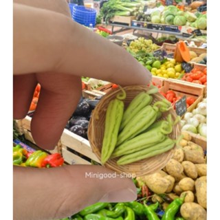 #ผักปั้นจิ๋ว #มะระจิ๋ว  งานละเอียด สวยราคา/1 ลูก #Miniature vegetables 1:12   จำนวน 1 ใบ