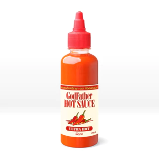 Godfather Hot Sauce **ULTRA HOT** ซอสพริกศรีราชาตราก๊อดฟาเธอร์ รสเผ็ดมาก (280 กรัม)