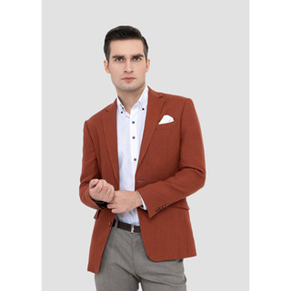 SUIT SELECT LIBECO Linen Jacket (Red)