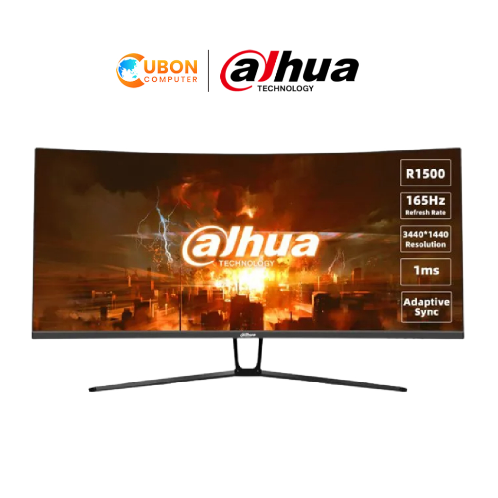 DAHUA MONITOR LM34-E330C 34inch (3440x1440) 165Hz VA ประกันศูนย์ 3 ปี
