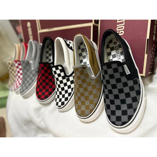 รองเท้าสลิปออนลายหมากรุก GOLDCITY รุ่น NS-901 Size.39-45 มี7สี (NN28)