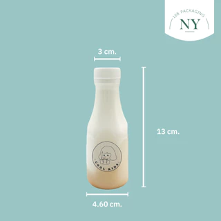ขวดpet ทรงโบว์ลิ่ง ขนาด 150 ml. ( แพ็ค 100 ขวด พร้อมฝา ) ฝามีให้เลือกสีขาว/ดำ NY168 Packaging