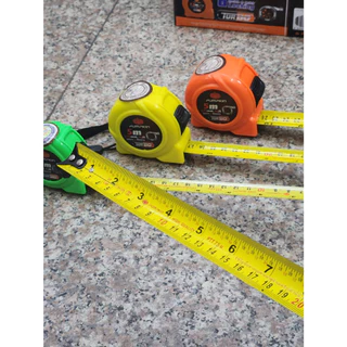 ตลับเมตร TURBO ทนทาน ตกไม้แตก มีความยาว 3.5m - 7.5m มีหน้ากว้าง 16 - 25mm ยี่ห้อ PUMPKIN (สุ่มสี)
