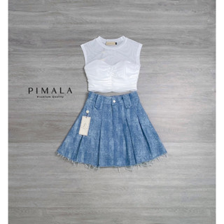 📍ถามก่อนสั่ง📍pimala-เซ็ทเสื้อแขนกุดซีทรูสีขาวสไตล์ลูกคุณเนื้อผ้านิ่มเนื้อสวยยืดหยุ่นใส่สบายมาก มีฟองน้ำอกเพื่อทรงสวย
