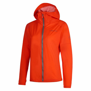 LA SPORTIVA POCKETSHELL JKT WOMEN CHERRY TOMATO - เสื้อกันลมกันฝนสำหรับวิ่ง วิ่งเทรล ผู้หญิง