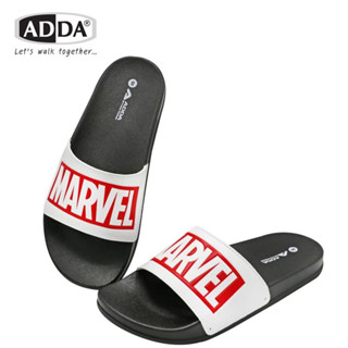 ADDA รุ่น13601M1❤️💜รองเท้าแตะลำลองแบบสวม รุ่น Marvel Avengers มาร์เวลทีมอเวนเจอร์(6-10) สี ขาว แดง น้ำเงิน ดำ