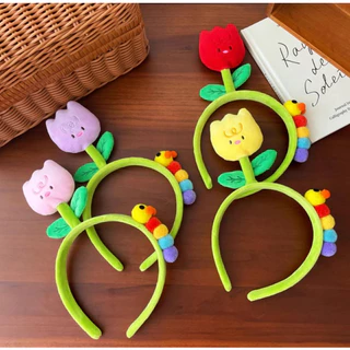 💐 พร้อมส่งในไทย 💐 คาดผมดอกไม้น่ารักๆ สีสันสดใส