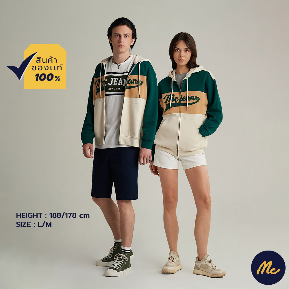 Mc JEANS  เสื้อกันหนาวมีฮู้ด MJHP195