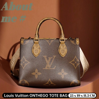 ✅หลุยส์วิตตอง✅ Louis Vuitton ONTHEGO กระเป๋าถือขนาดกลาง LV New Tote Bag Mini Size Ladies Messenger Bag 🎁