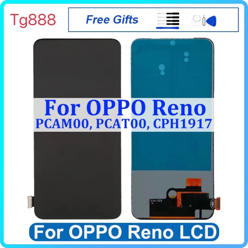 หน้าจอ สำหรับ OPPO Reno PCAM00 PCAT00 CPH1917จอแสดงผล LCD Touch Digitizer Assembly สำหรับ OPPO Reno LCD ราคาถูก Shopee Lazada