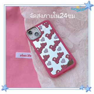 🎈จัดส่งภายใน24ชม🎈เคส for iPhone 11 14 Pro Max Case for iPhone 12 13 ป้องกันการตก การป้องกัน พื้นผิวกระจก บาร์บี้