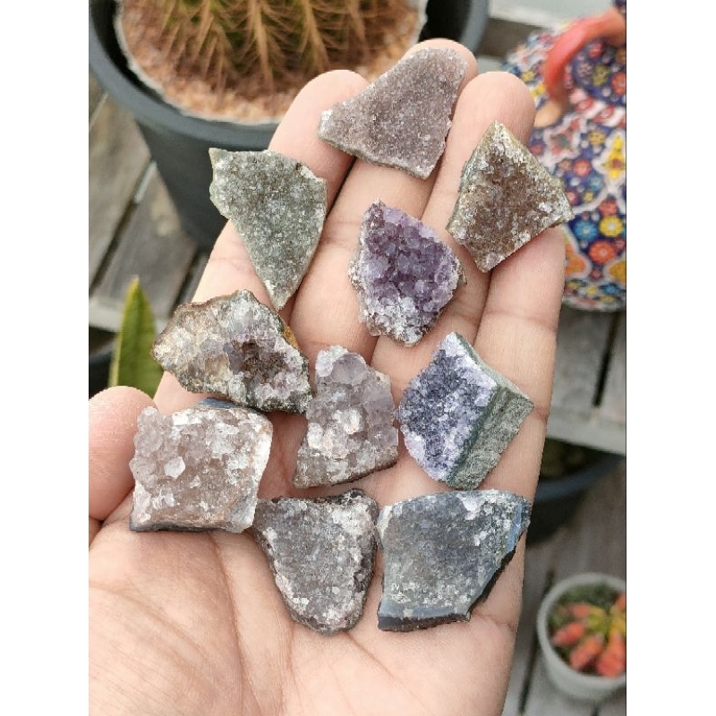 อเมทิส ผลึกขนาดเล็ก ( Size S ) น่ารักน่าสะสม มีให้เลือกหลายชิ้น ( Amethyst )