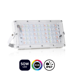 ไฟ สปอตไลท์ LED สีRGB กันน้ำ กันฝน โคมไฟ ไฟถนน Otoko LED Floodlight ไฟถนน โคมไฟภูมิทัศน์ พร้อมปลั๊กไฟ  pandashome