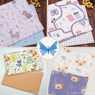 ผ้าคอตตอน 100% ทอทวิล หน้ากว้าง1.6 เมตร ตัดขายเป็นเมตร พิมพ์…