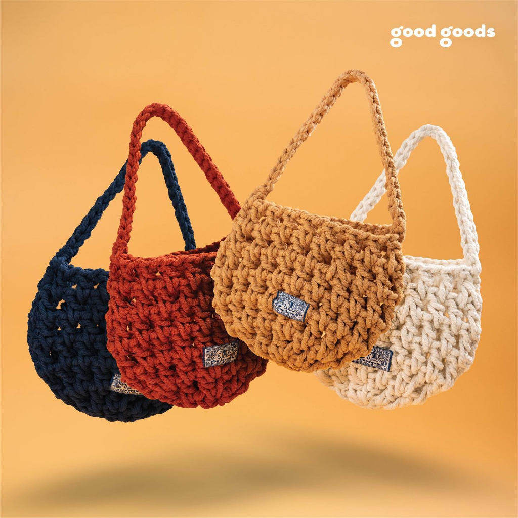 กระเป๋าถักมาคราเม่ Good Goods