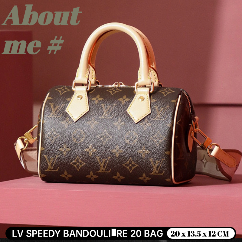 Louis Vuitton SPEEDY BANDOULIÈRE 20 กระเป๋าถือ 👜 LV Bag 👜 กระเป๋าสะพายสตรี