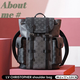 LOUIS VUITTON CHRISTOPHER SMALL BACKPACK LV BAG กระเป๋าเป้ผู้ชาย