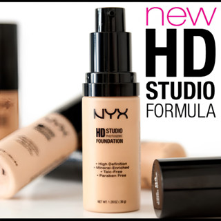 รองพื้น NYX HD Studio Photogenic Foundation ลดปัญหาริ้วรอยและช่วยฟื้นฟูผิว ใช้ได้ทุกวัน เพื่อทุกช็อตที่เรียบเนียน