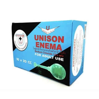 ใหม่แท้💯%Unison Enema ยาสวนทวารยูนีซัน สำหรับผู้ใหญ่ (1กล่องมี10ชิ้น)