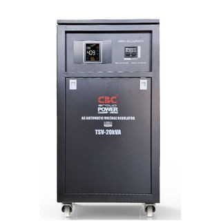 CBC เครื่องปรับแรงดันไฟฟ้าอัตโนมัติ รุ่น TSV-30KVA (สีดำ) แรงดัน 100-260 โวลท์ หน้าจอ LED เครื่องปรับแรงดัน