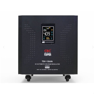 CBC เครื่องปรับเเรงดันไฟฟ้าอัตโนมัติ รุ่น TSV-15KVA หม้อเพิ่มไฟ 100-260V เครื่องปรับเเรงดัน