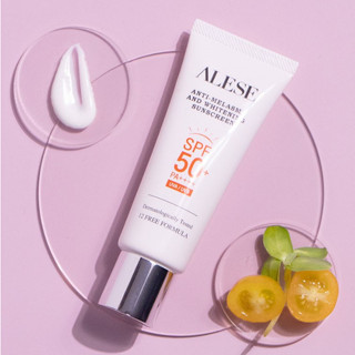 [หลอด 30g] ALESE ANTI-MELASMA AND WHITENING SUNSCREEN SPF 50+ PA++++ ครีมกันแดด อะลิเซ่ กันแดด กันฝ้า หน้าใส (7g)