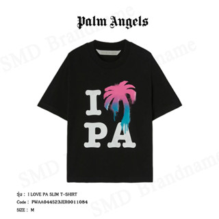 Palm Angels เสื้อยืดคอกลมผู้หญิง รุ่น I LOVE PA Slim T-Shirt Code: PWAA044S23JER00111084