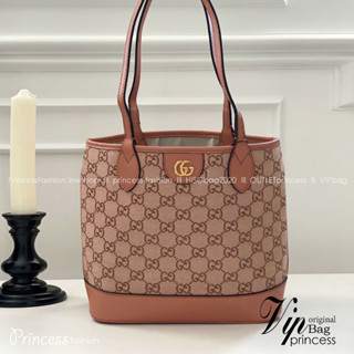 GUCCI TOTE BAG / GUCCI OPHIDIA SMALL GG TOTE BAG in Pink เกรดออริ สลับแท้ (พร้อมส่งที่ไทย) ใช้งานต่างประเทศได้