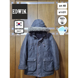 เสื้อกันหนาวขนเป็ด Parka แบรนด์ Edwin จากเกาหลี มือ2ของแท้