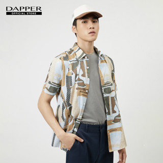 DAPPER เสื้อเชิ้ตแขนสั้น Guitar Motif Print สีครีม (BCSC1/150TP)