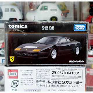 CLT โมเดลรถโทมิก้าขนาดเล็ก 7.0 ซม 🧩 Tomica Mall Premium Original Ferrari 512 BB black color 1/61 ใหม่ กล่องสวยในซีล