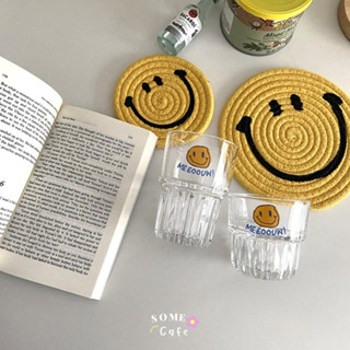 [พร้อมส่ง] 💛 Smiley แก้วน้ำ สไตล์เกาหลี แก้วอมยิ้ม