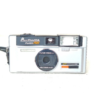 กล้อง Fuji Pocket Fujica Flash AW Silver Point &amp; Shoot 110mm Film Camera