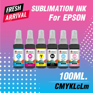 หมึกกันน้ำ หมึกเติม epson น้ำหมึกกันน้ำ inkjet ปริ้นสติกเกอร์ inkjet บรรจุ 100ml