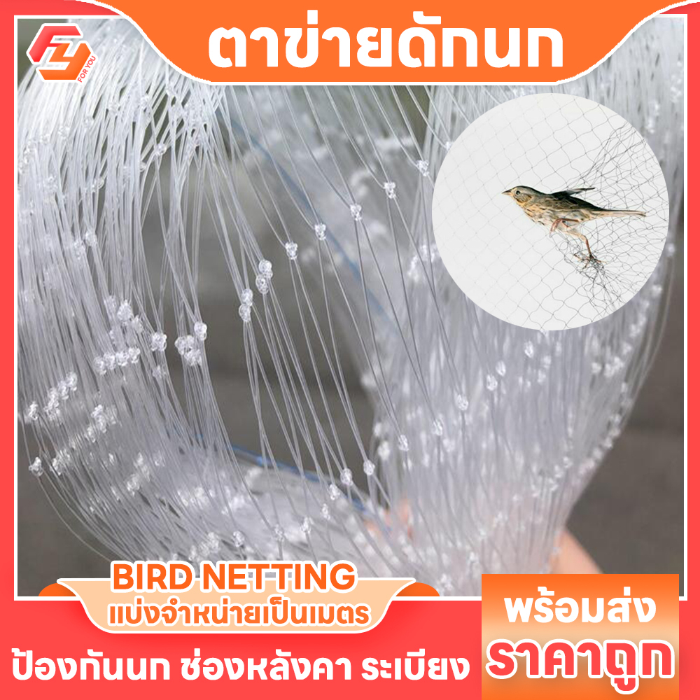 ตาข่ายดักนก 1m / 2m / 3m ช่องตา2.5cm ดักนก ป้องกันนก สวนผลไม้ ระเบียง โกดัง จับนก กันนกพิราบ – โปรปัง