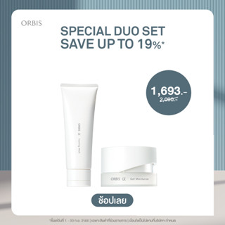 ORBIS DUO SET U Foaming Wash โฟมล้างหน้า +  U Gel Moisturizer ผลิตภัณฑ์บำรุงผิวหน้าที่ช่วยเติมความชุ่มชื้น