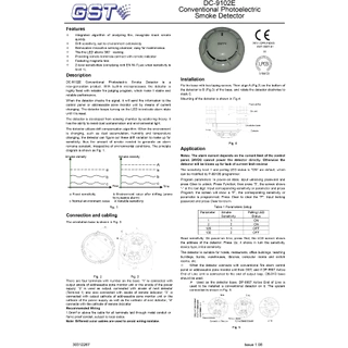 Conventional Photoelectric smoke detector (LPCB) with base DC-9102E