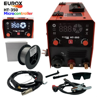 EUROX รุ่น HT-350 ตู้เชื่อม3ระบบMIG/MMA/TIG สายเชื่อมMIGยาว 2.50 เมตร  สายดินยาว 1.60 เมตร  สายเชื่อมMMA 1.90 เมตร