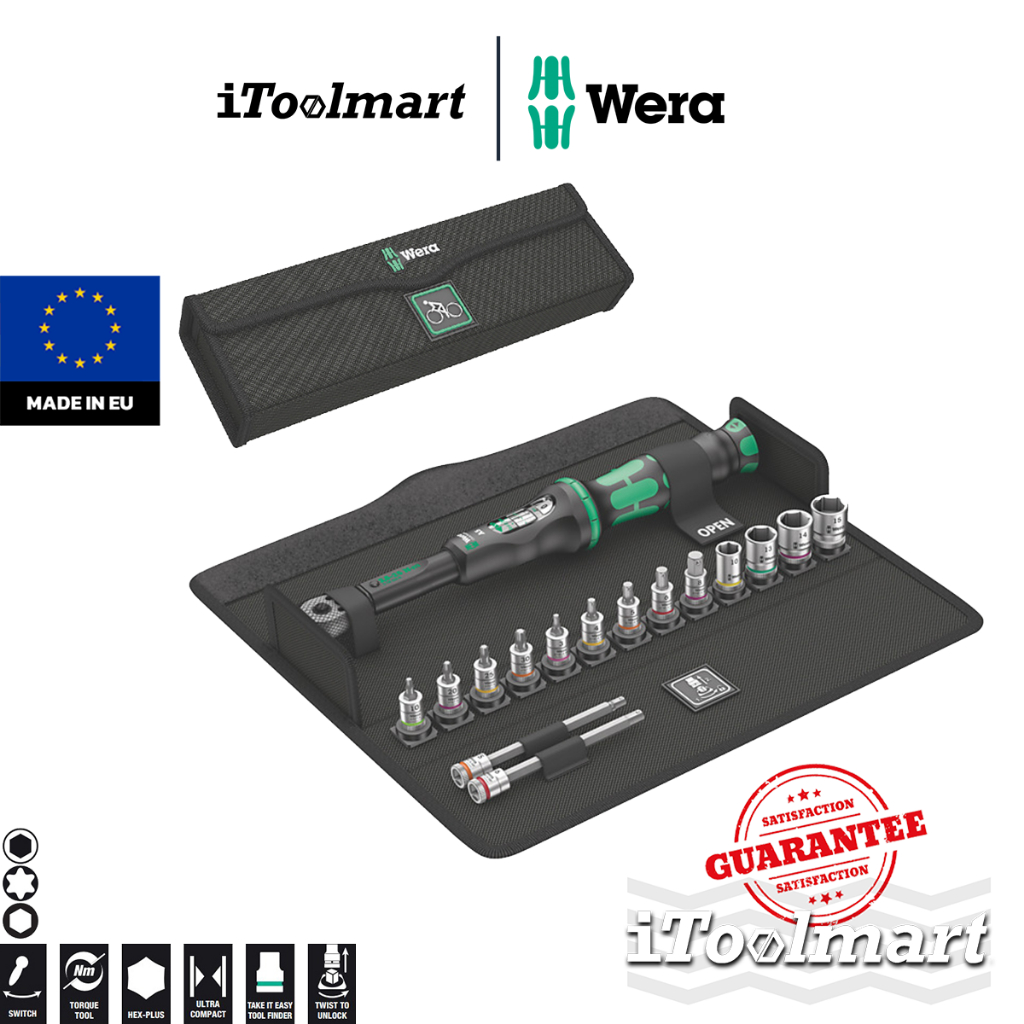 WERA ประแจปอนด์ Bicycle Set Torque 1 05004180001 2.5-25 Nm