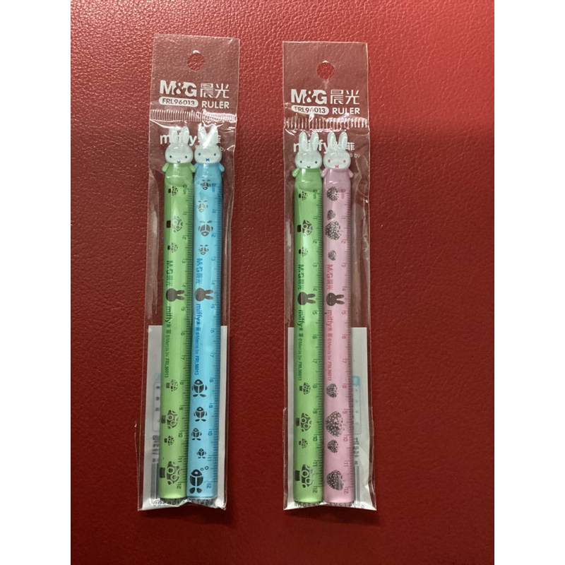 M&G FRL96013 ไม้บรรทัดพลาสติก miiffy 13 cm แพ็คคู่